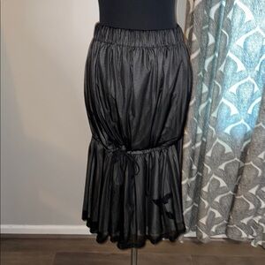 Yohji Yamamoto Y3 Tiered Drawstring Maxi Skirt/ Dress XS